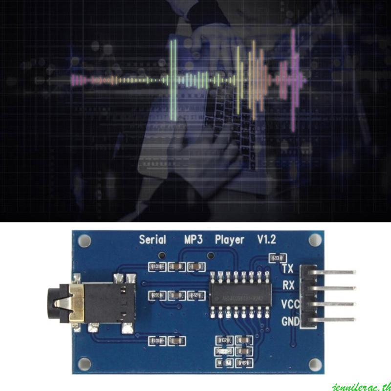 Jenniferac YX5300 UART โมดูลควบคุม MP3 เครื่องเล่นเพลงเครื่องขยายเสียงการสื่อสาร