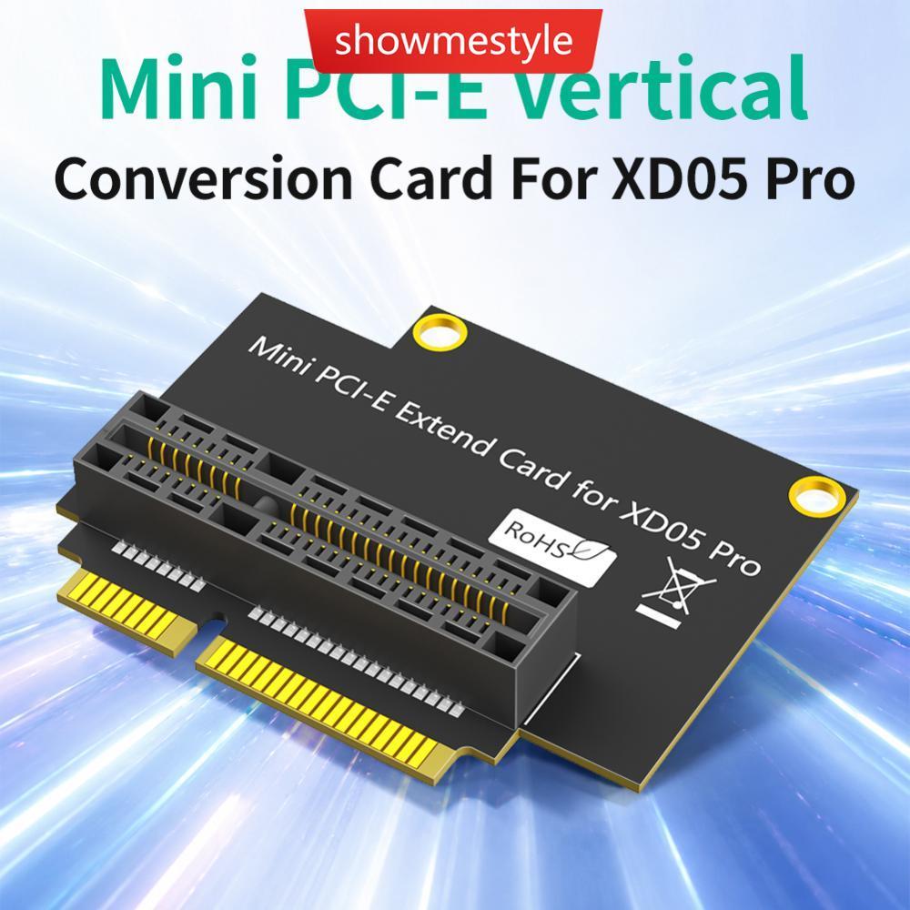 SES Mini PCI-E Extender Card สําหรับ XD05 Pro มุมขวา 90 องศาความเร็วสูงสัญญาณ Integrity สําหรับ Comp