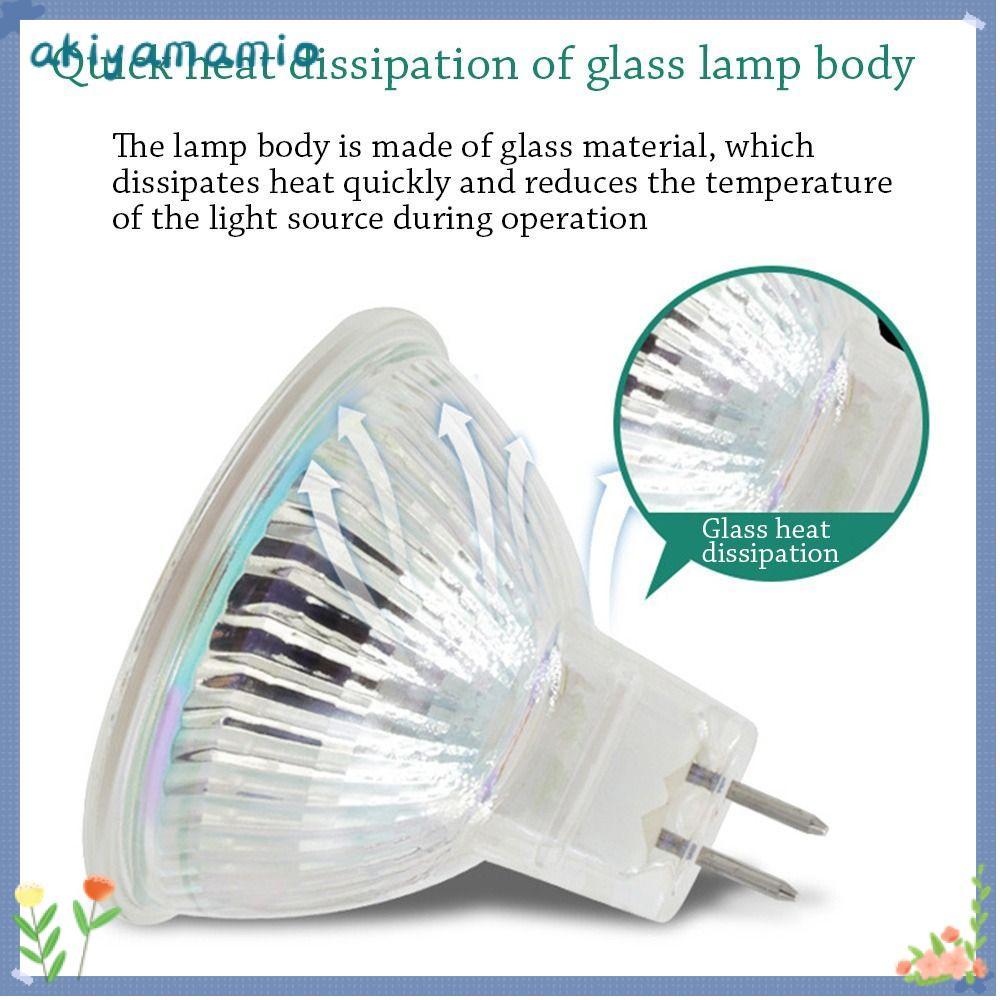AKIYAMAMIO หลอดไฟ LED Warm 220V/12V Bi-Pin Base Mini Spotlight Lamp