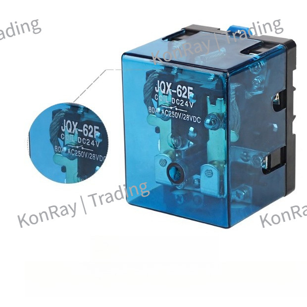JQX-62F 2Z รีเลย์กําลังสูงกําลังสูงกําลังสูง 80A 120A 220V AC DC12V 24V DC