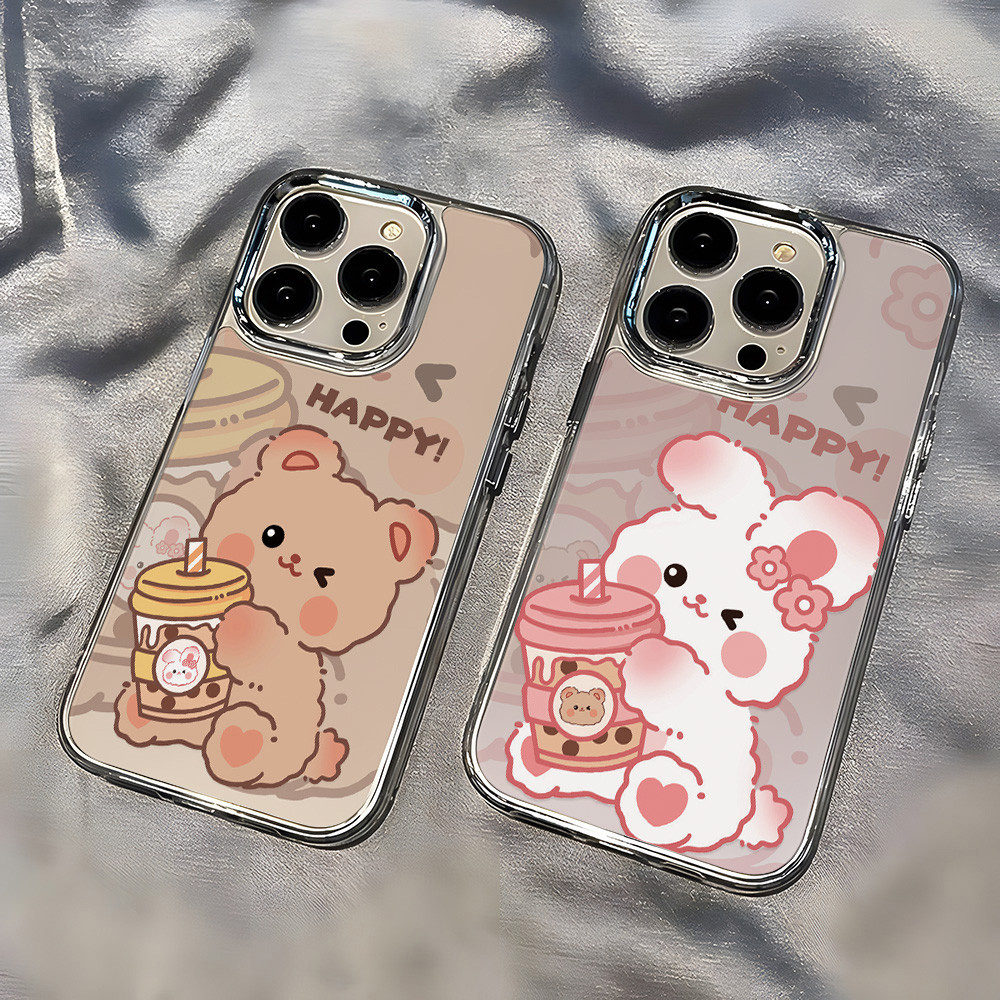 เคส For Samsung A07 A17 A56 A57 A37 A27 5G A06 A36 A55 A05S A16 A54 A22 A53 A26 S26 S25 Ultra เคสซิลิโคนใสนิ่มกรอบโลหะ