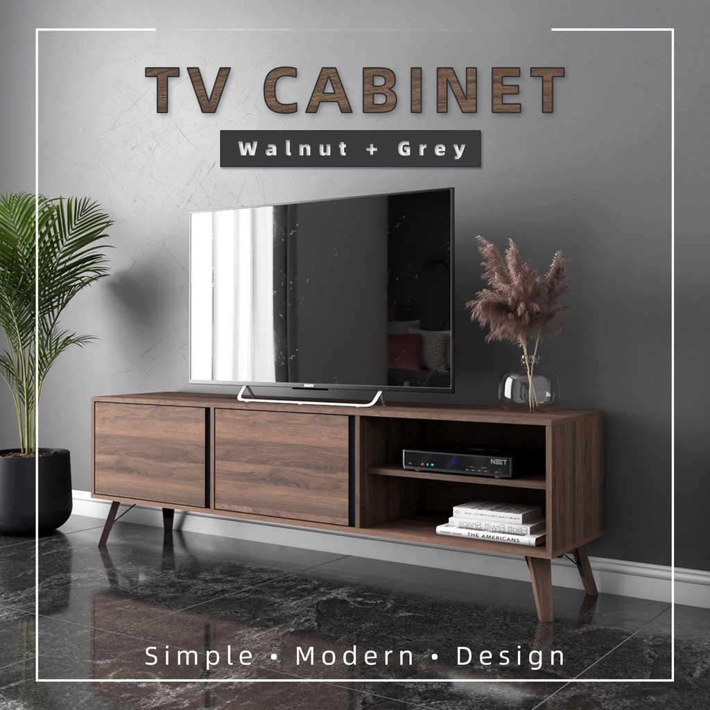 6FT Tv Cabinet Tv Console - K0164-GY
