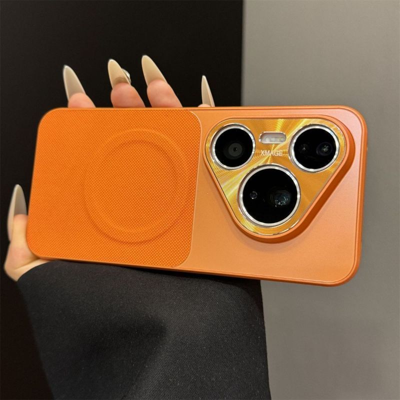 สําหรับ Huawei pura90 Pro Max เคสโทรศัพท์ p80 p70 กรอบไฟฟ้าเพชรหนังเม็ดแม่เหล็กกันกระแทก