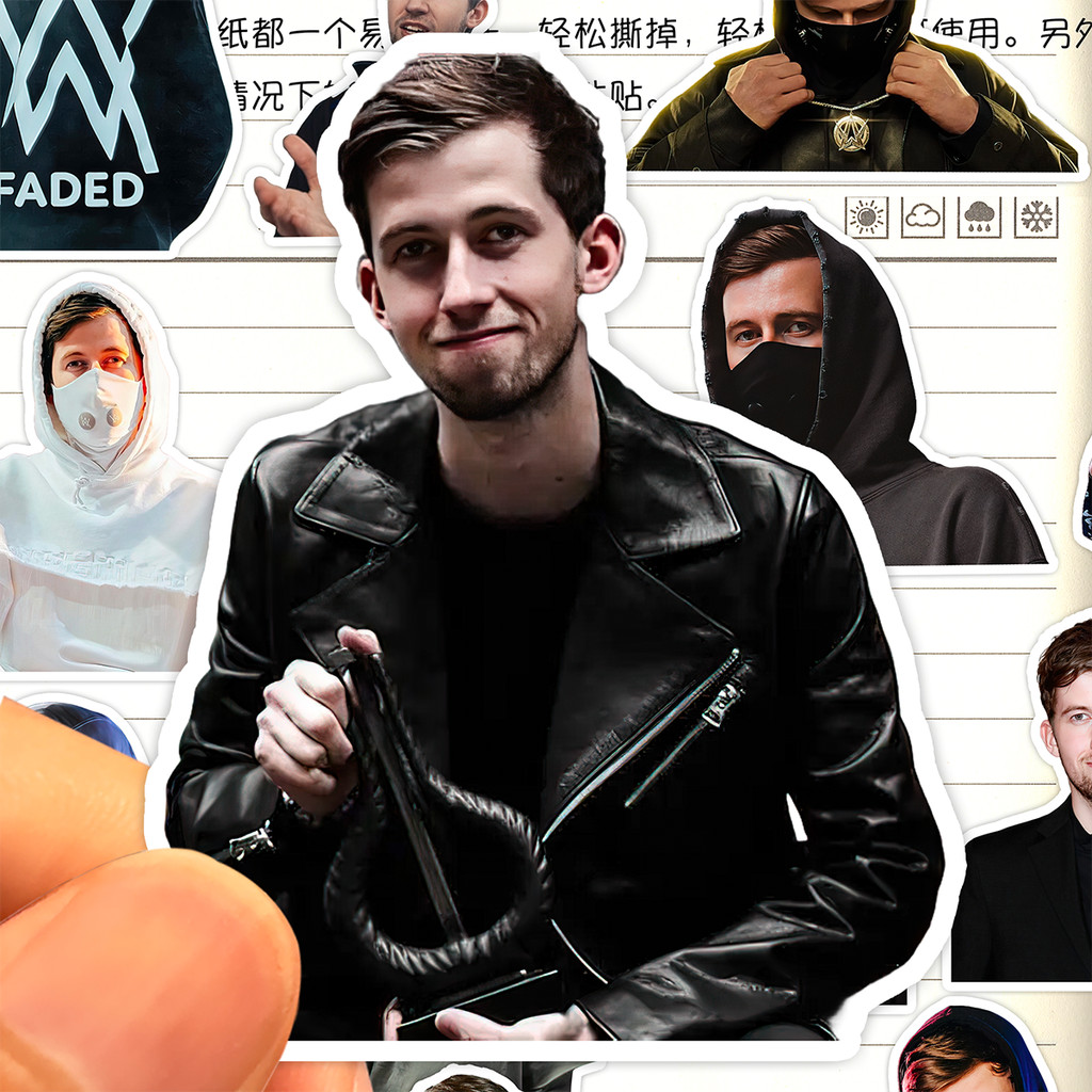 Alan Walker AW Sticker HD Waterproof Norwegian DJ Music Producer Alan Walker สติ๊กเกอร์ตกแต่ง