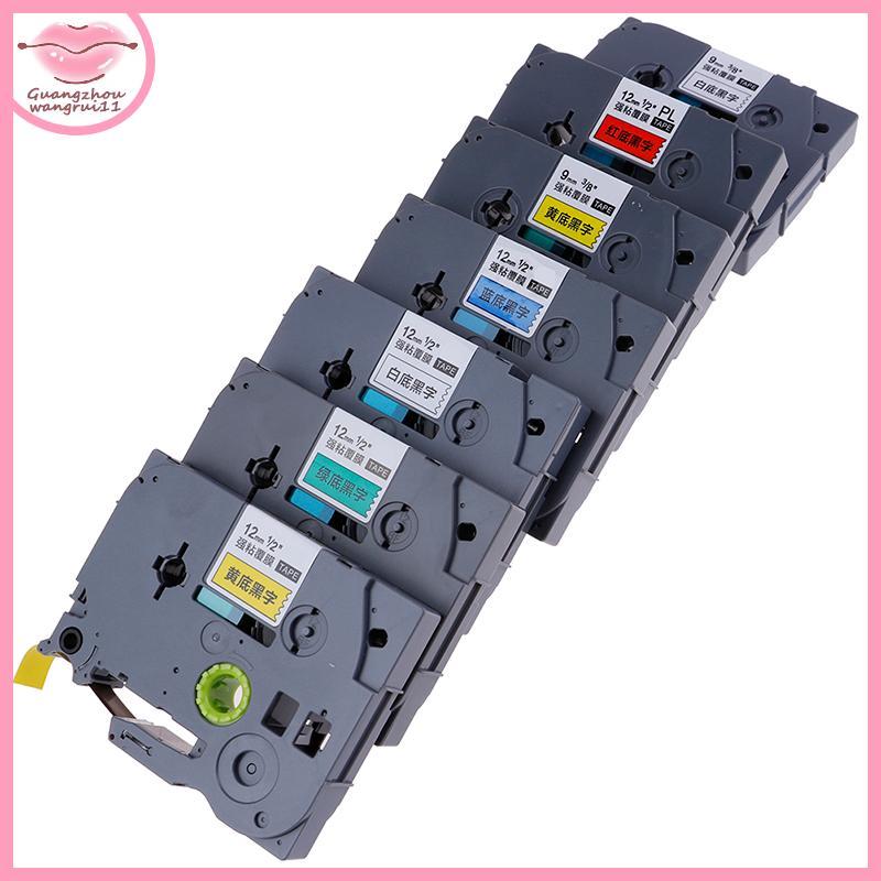 [GZ] 12 มม. 9 มม. TZ-231 PT-E100B D210 เทปฉลากสําหรับเครื่องพิมพ์ Brother P-touch TH