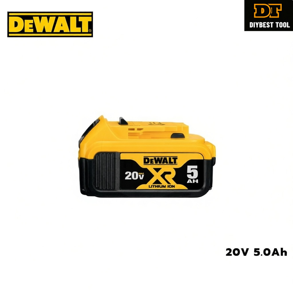 DEWALT แบตเตอรี่ 20V 5.0Ah รุ่น DCB184 / DCB184-0 ไม่มีกล่องกระดาษ รับประกันศูนย์ 1 ปี