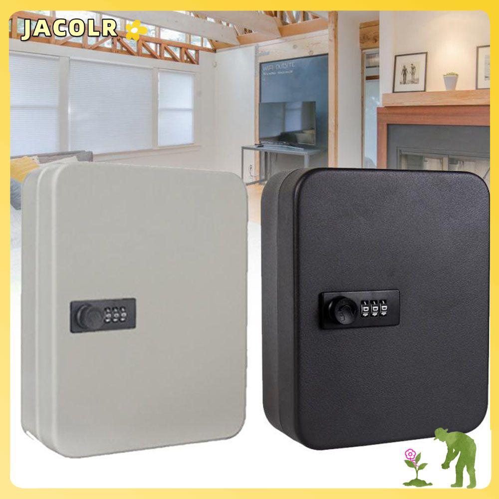 JACOLR Key Safe Metal Wall Mounted Office Car Key Cabinet Box
