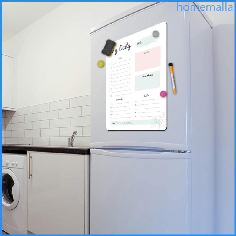 HO ตู้เย็น White Board Organizer Daily Weekly Planner สําหรับ Office Home School