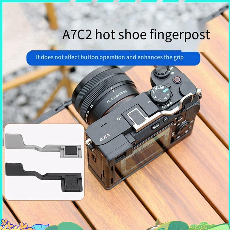 A7CII A7CR A7C II โลหะ Hot Shoe Grip กล้องแบบพกพา Bracket Mount กล้อง Handgrip Thumb Rest Grip