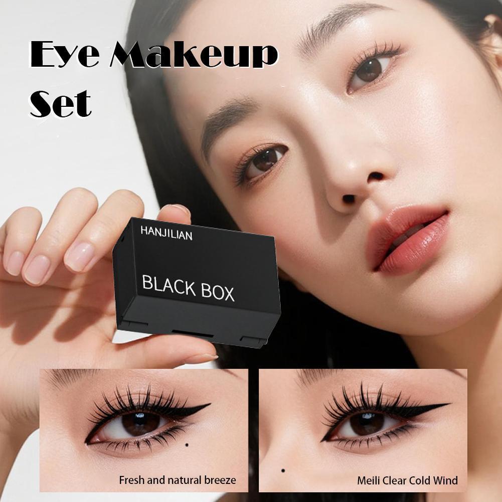 3-in-1 Eye Makeup Stamp Kit Lower Lashes Eyeliner & Mark Perfect Waterproof Beauty Eyes V7e1