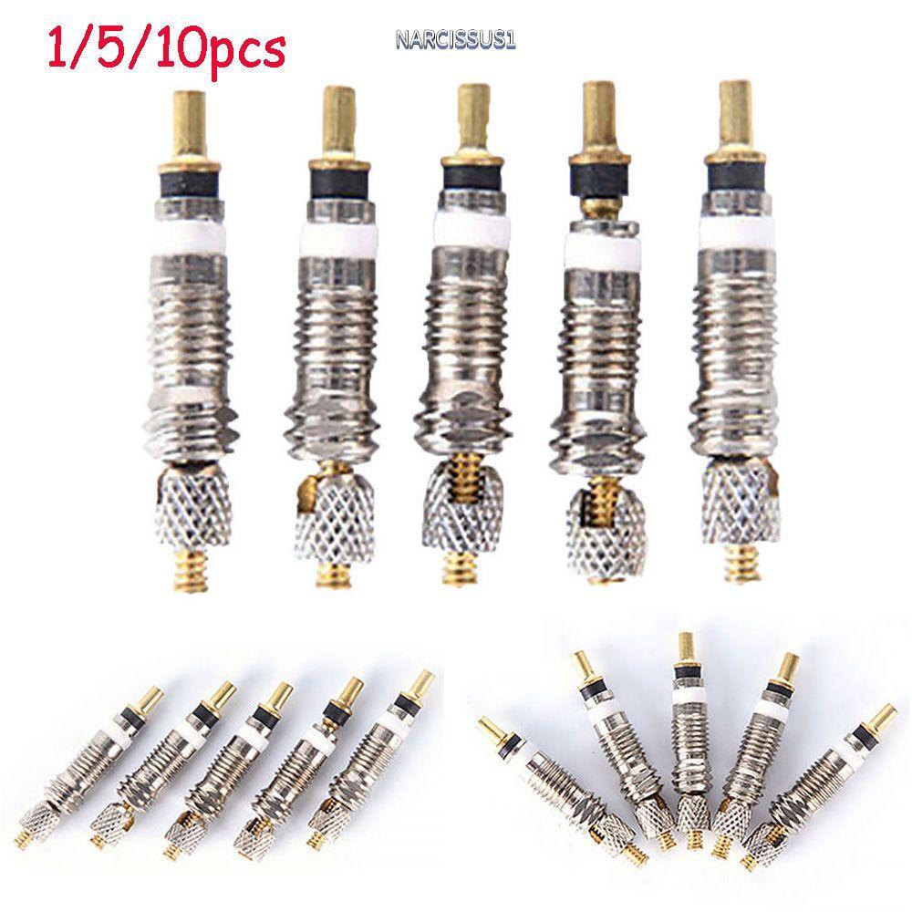 NARCISSUS13A0E 1/5/10 pcs Presta วาล์ว Core เครื่องมืออุปกรณ์เสริมปฏิบัติ French Air ปั๊ม