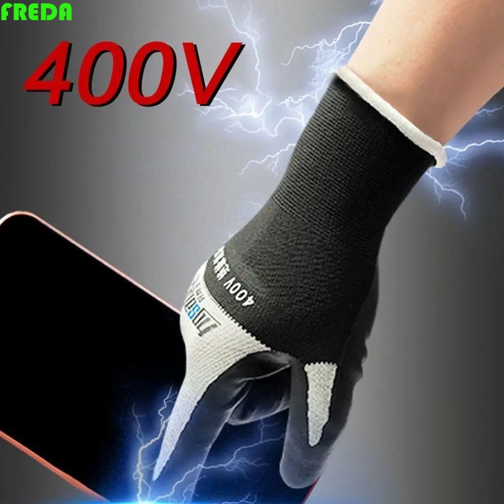 FREDA ถุงมือป้องกันไฟฟ้า, ความปลอดภัยภายในแรงดันไฟฟ้า 400V/500V ถุงมือฉนวนไฟฟ้า, ถุงมือทํางานหน้าจอส