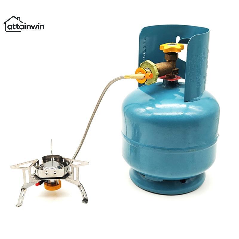Attainwin LPG Tank Converter Head ทนทานเตาแก๊ส Connector ปฏิบัติสังกะสีอัลลอยด์ LPG ถังอะแดปเตอร์อุป