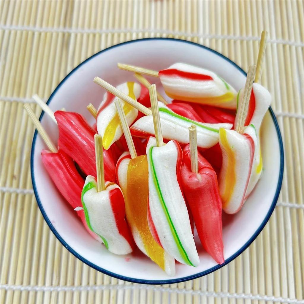 Anqing Specialty Lollipop Chili Candy มอลโตสสอดไส้งา 80 ของว่างสําหรับเด็กที่คิดถึง ลูกอมหลากสี