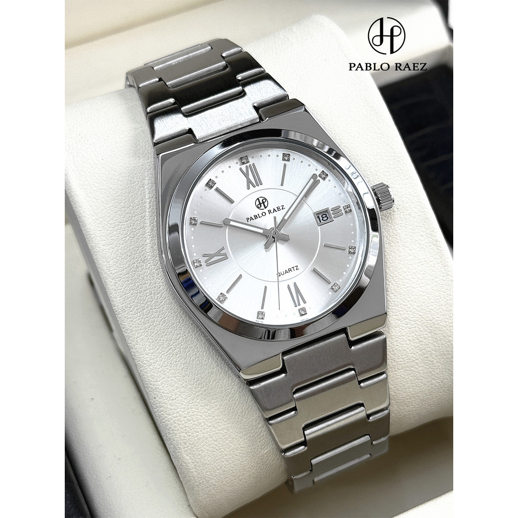 PABLO RAEZ Brand Mens Business Watch Butterfly Buckle Strap Calendar Hot Source