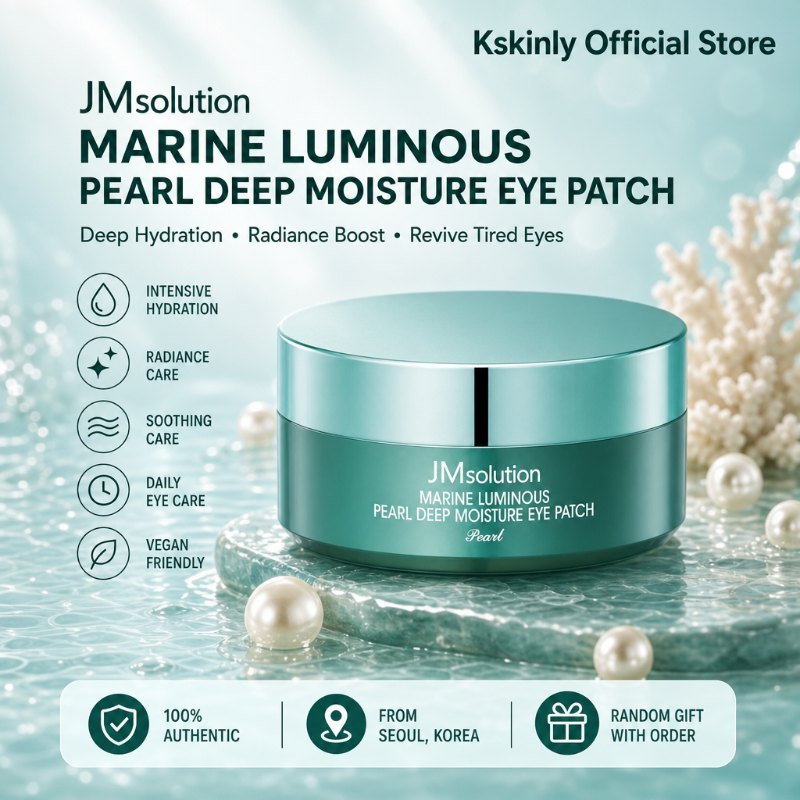 JM Solution Marine Pearl Deep Moisture Eye Patch 60ea Daily Beauty Care ผลิตภัณฑ์เกาหลีแท้ 100%