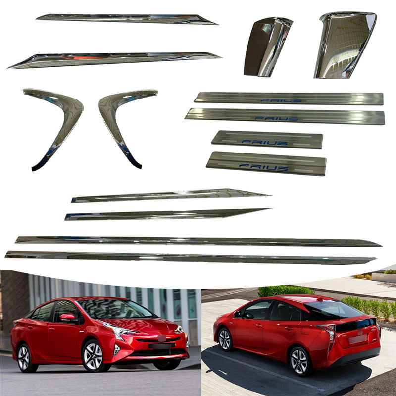หลังประตูด้านหลังเกณฑ์หางตกแต่ง Pros Toyota Guard Plate xw50 เหมาะสําหรับแถบด้านนอก 16-18prius