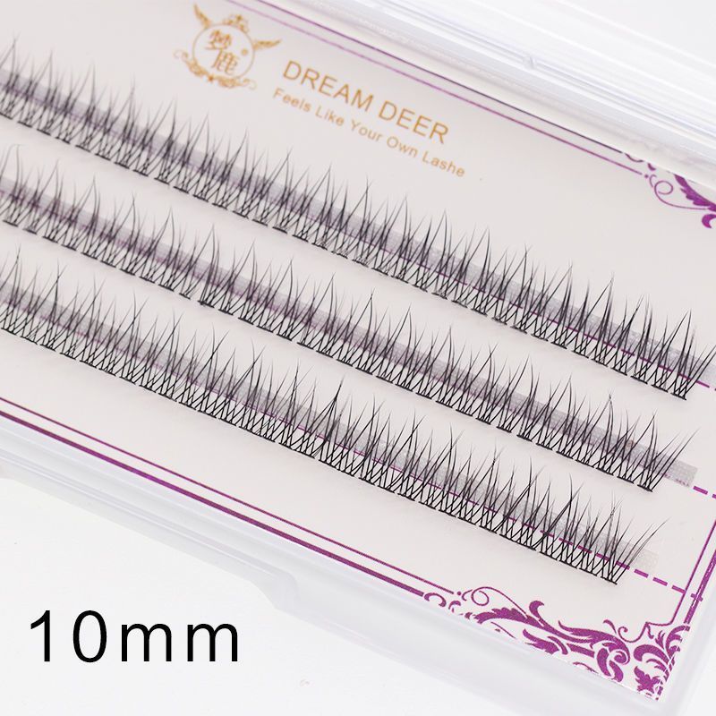 [Menglu] ขนตาปลอมหญิง Fishtail Hair Self-Grafting Single Cluster Segmented Supernatural Fairy Eyelas