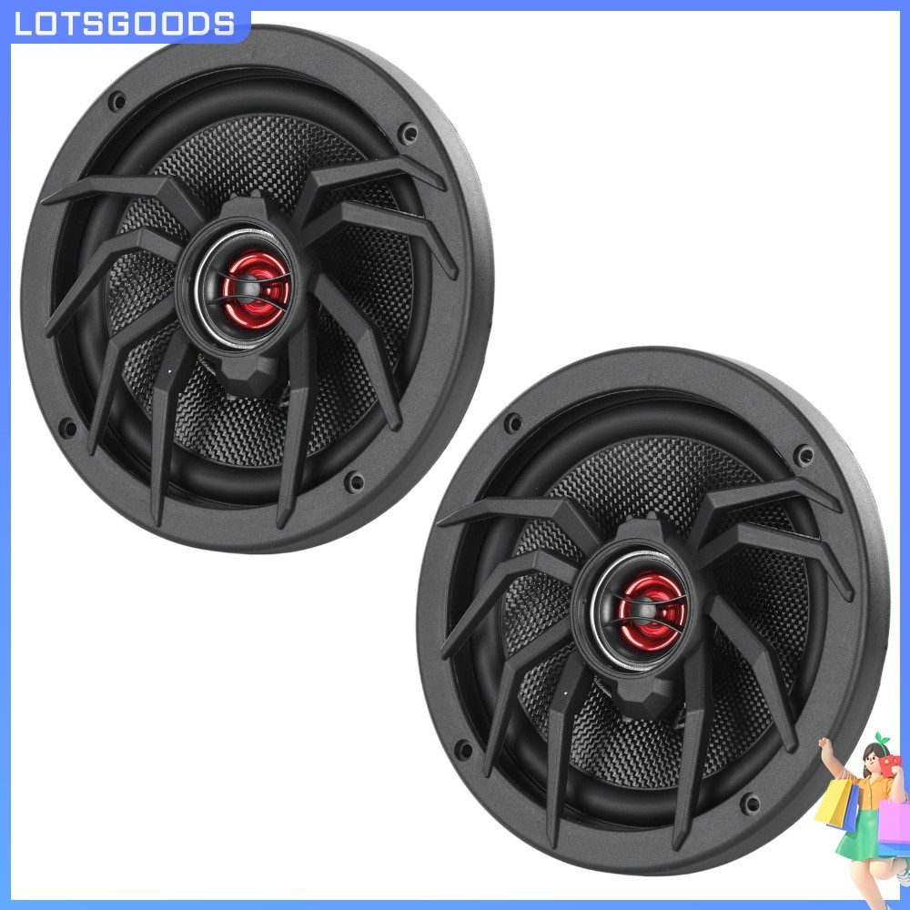[จัดส่งในพื้นที่] 6.5 นิ้ว Spider Design 2-Way Coaxial Car Speakers 120W Peak 50W RMS 4 Ohm 91dB 12V