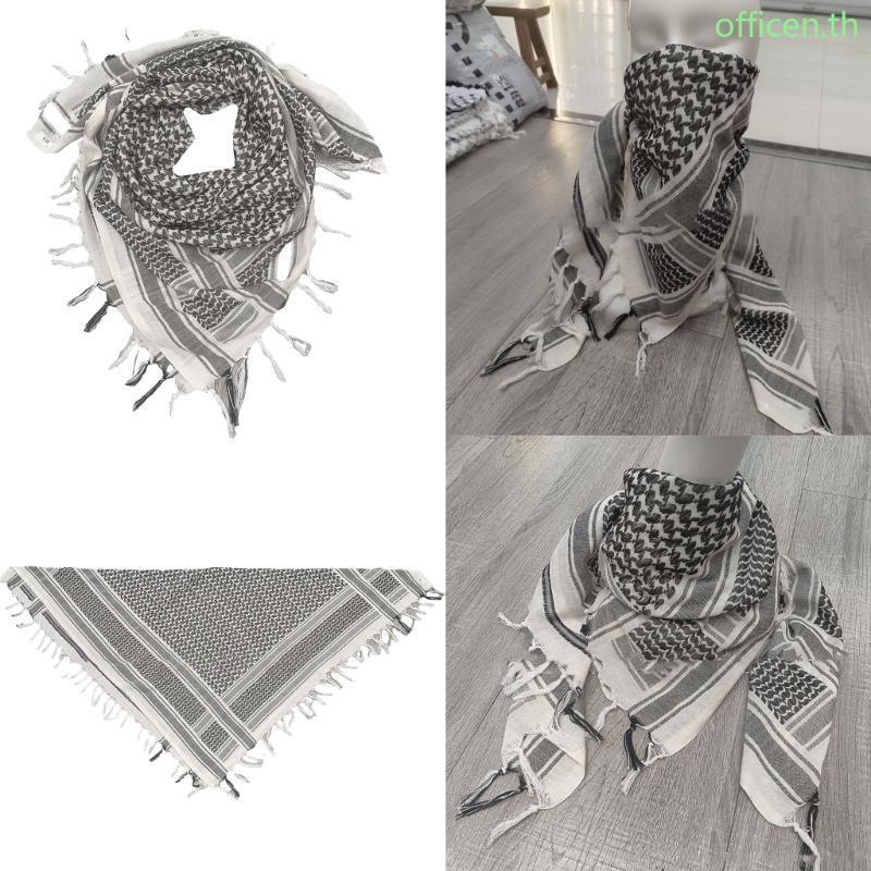 Cen ผ้าพันคออาหรับ Wrap แฟชั่น Unisex Badana Wrap ผ้าพันคอ Shemagh ผู้ชายผ้าพันคอ Head Wrap
