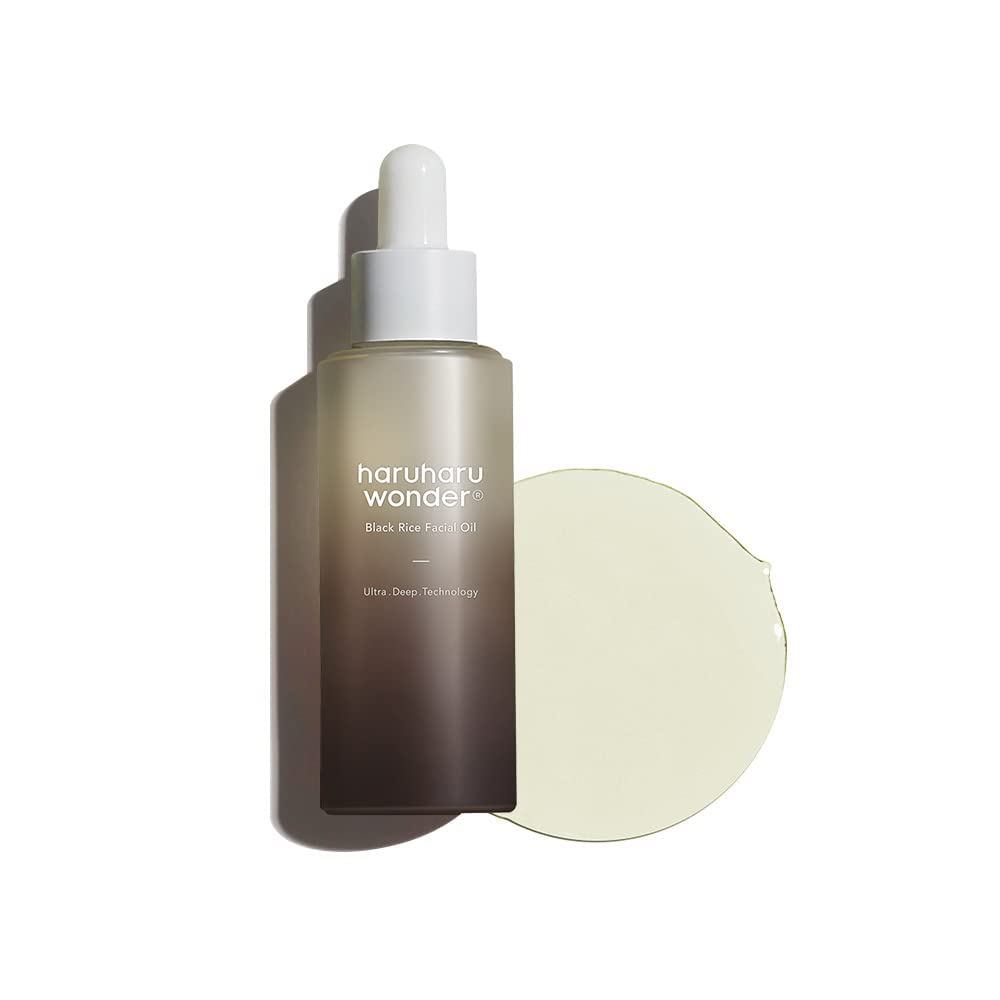 HARUHARU wonder Black Rice Facial Oil, 1.01 fl. oz, Skin Barrier 7CPZ