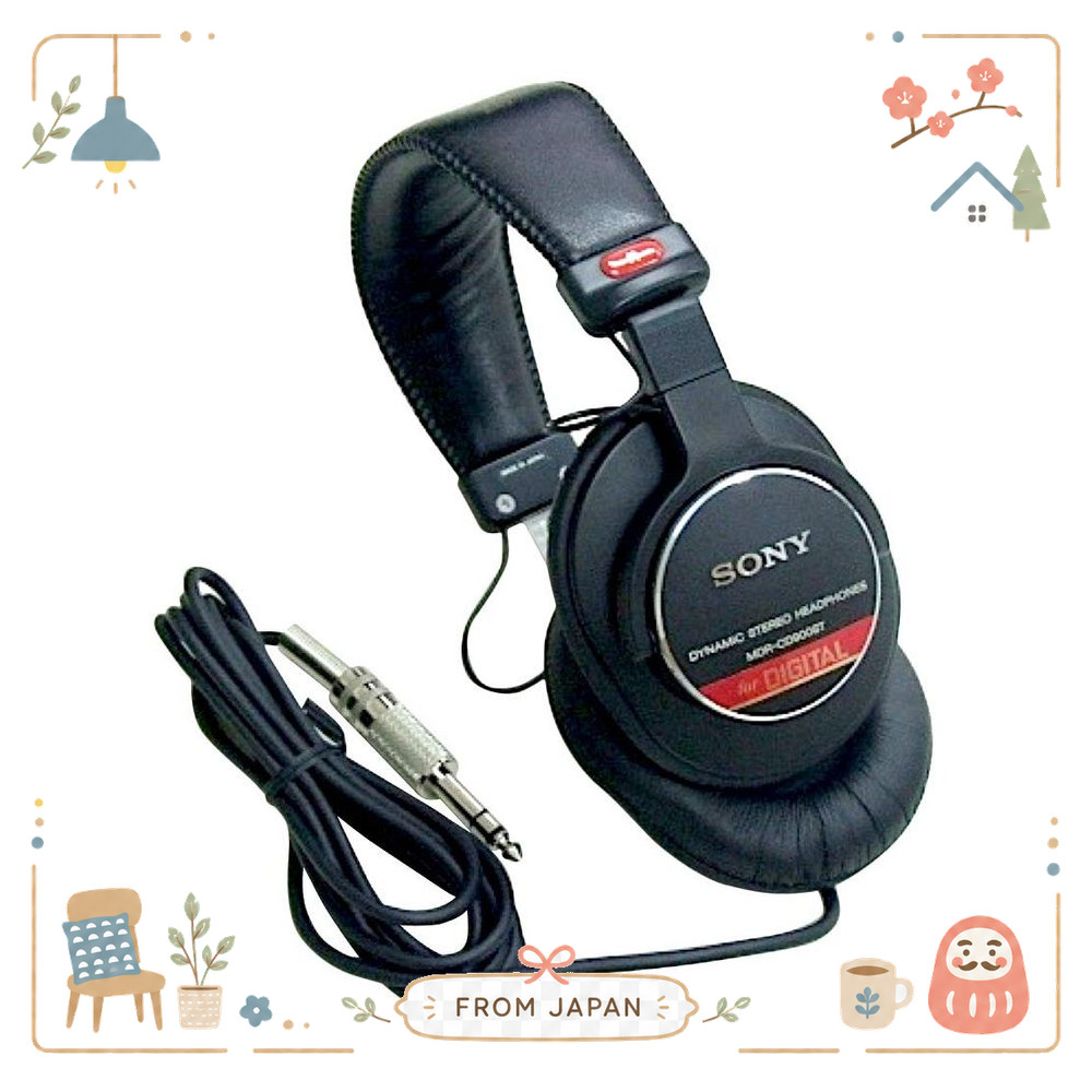 SONY หูฟังมอนิเตอร์สตูดิโอแบบมีสายสีดำ MDR-CD900ST