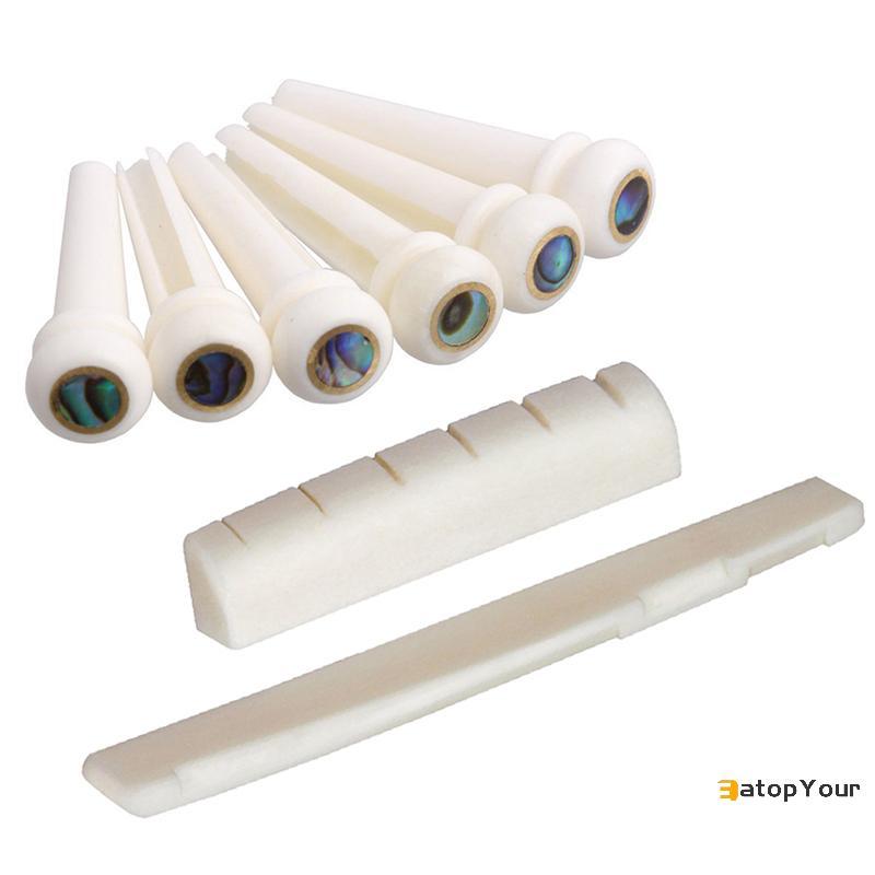 EatopYour] String Guitar Guitar Bridge Pins Nut Acoustic Guitar Bridge Pin Cattle lp Tailpiece Tremo