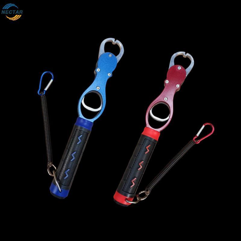 TAR ตกปลา Lip Gripper ปลา Plier Hand Grip แบบพกพาอลูมิเนียมตกปลา Grip Hook Gripper พร้อมน้ําหนักขนาด