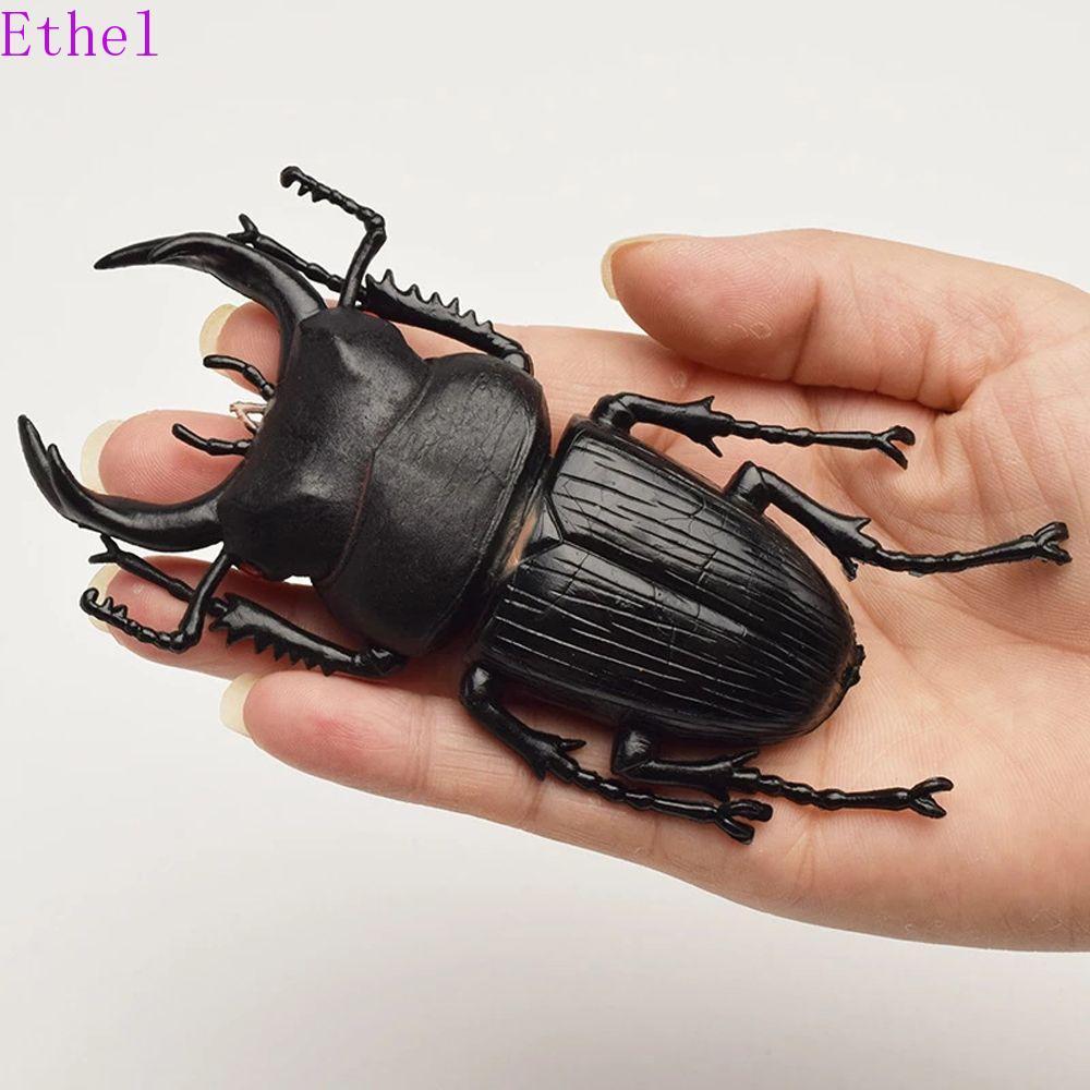 ETHEL จําลอง Beetle Trick Props ช่วยสอนจําลองสัตว์ Beetle ตัวเลข Joke ของเล่นเด็ก Beetle ของเล่น