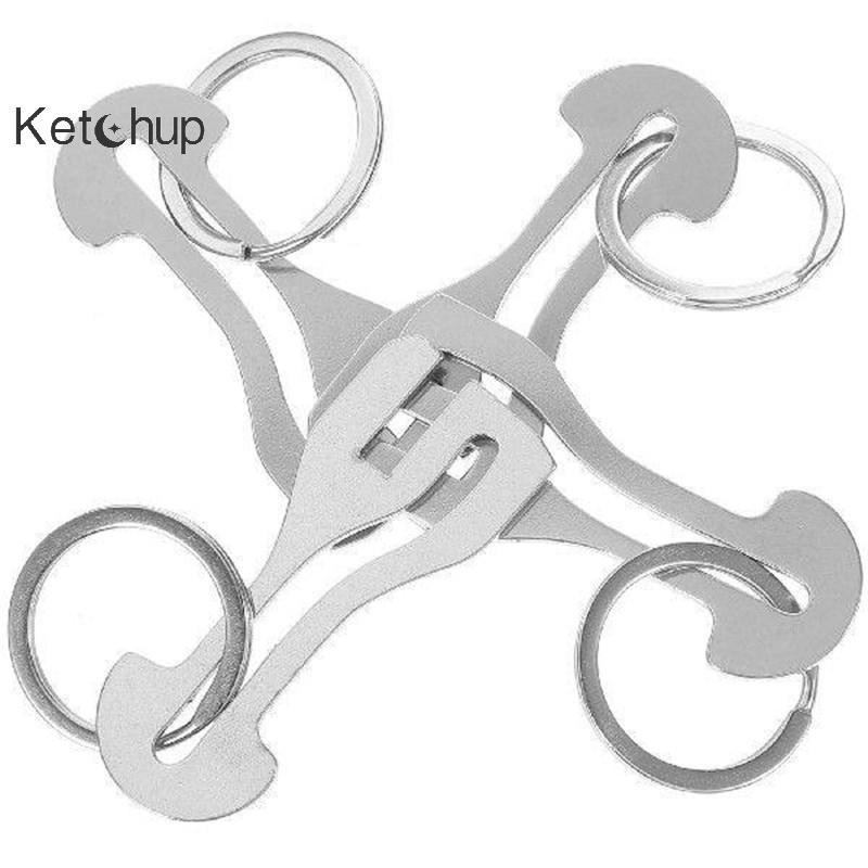 [Kegup-t] Trolley Token พวงกุญแจ 1/4/7 ชิ้นรถเข็นสแตนเลสแบบใช้ซ้ําได้ Token Anti-Lost สําหรับร้านขาย