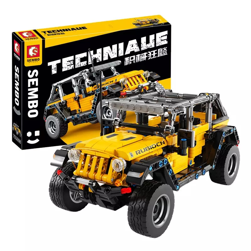 Sembo Blocks 701608 Rc Car Diy Building Blocks Kit 1:18 Assembly Build สําหรับการวิเคราะห์รถ Buildin