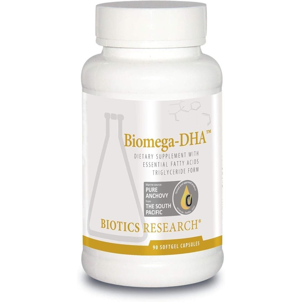 BIOTICS RESEARCH Biomega DHA Oil DHA 600mg EPA 60mg 90 Softgel