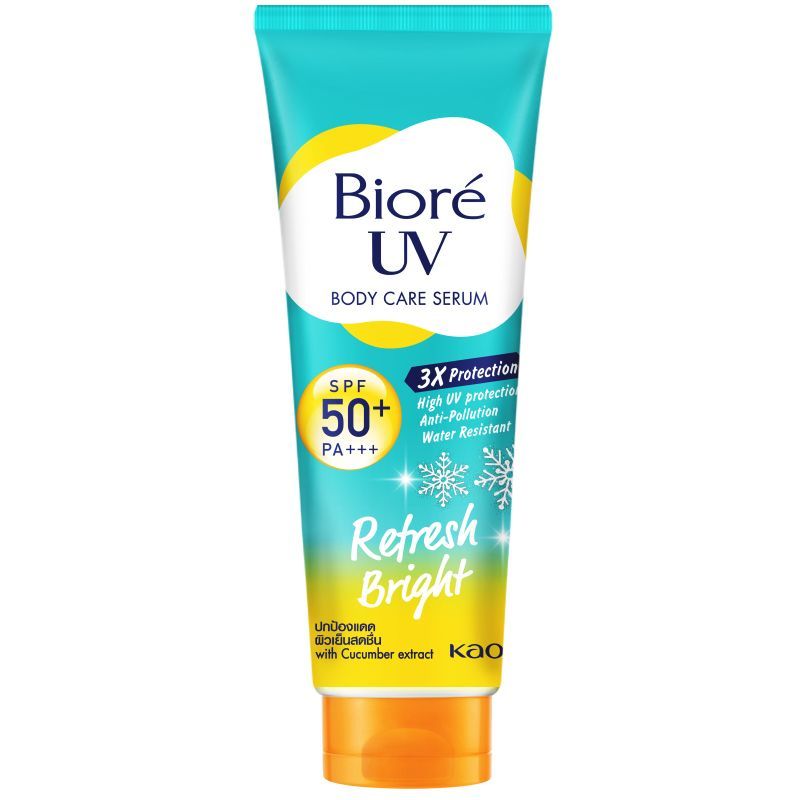 บิโอเรครีมกันแดดผิวกายยูวีแอนตี้โพลูชั่นรีเฟรชไบร์ทSPF50 50มล. Biore UVRefreshBrightSun 50ml
