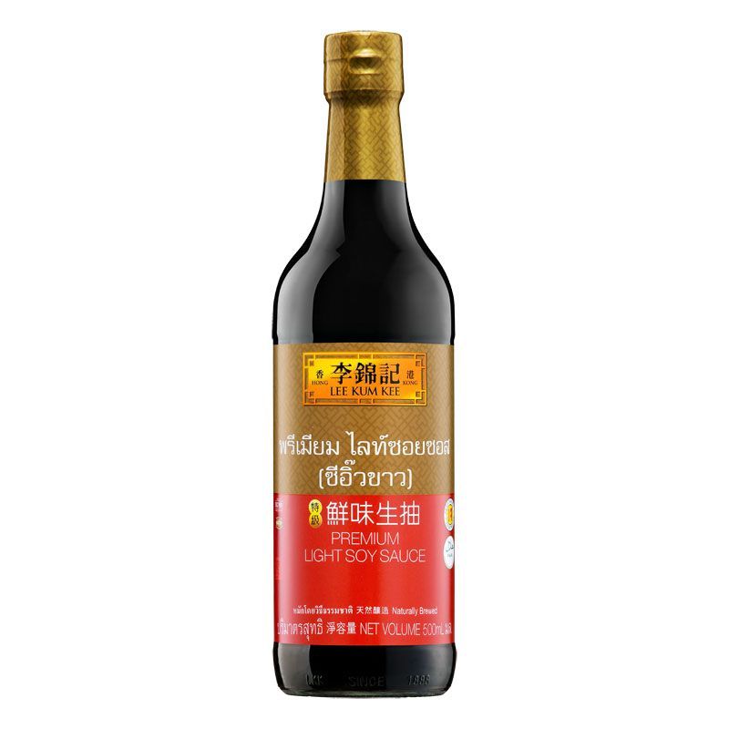 ลีกุมกี่ซีอิ๊วขาวฉลากทอง 500มล. Lee Kum Kee Gold Label Soy Sauce 500ml.