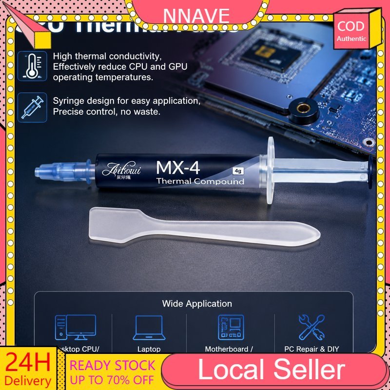 MX-4 Thermal Paste 4G Ultimate Performance Thermal Paste สําหรับ PC CPU กราฟิกการ์ดแล็ปท็อป