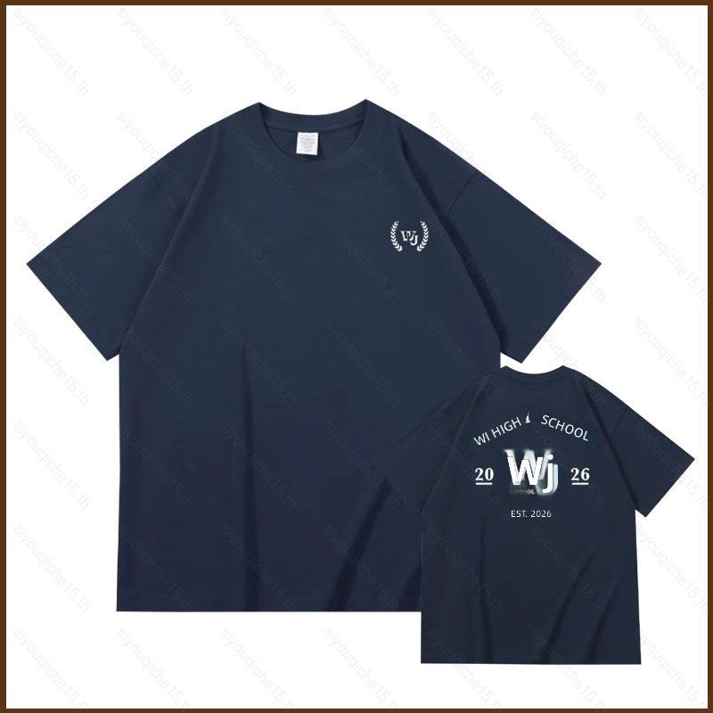 SMTR25 เสื้อยืด Reply High School Fan Meeting Tour Graduation Trip Loose Round Neck Short Sleeve