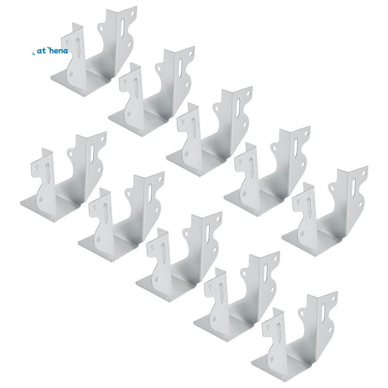 athena5510 ชิ้น LU24 2X4 Galvanizing Face Strong Tie Brackets Mount Joist แขวนสําหรับไม้ Hurricane T