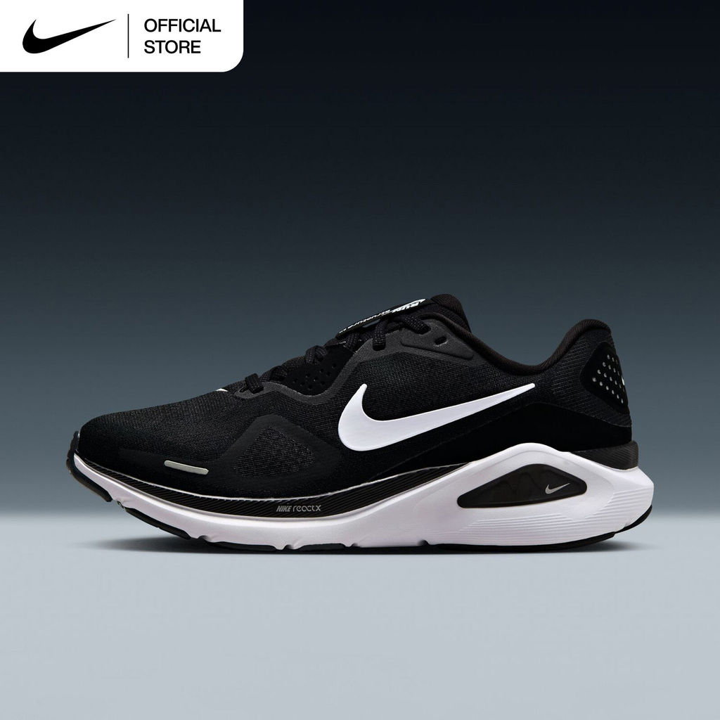 Nike Structure 26 Women's Road Running Shoes (Wide) - Black [HQ2589-001]