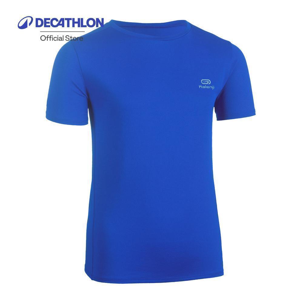 Decathlon Kids' Unisex Multisport Breathable T-Shirt เสื้อยืดเด็ก Unisex เล่นกีฬาระบายอากาศได้ดี - Blue
