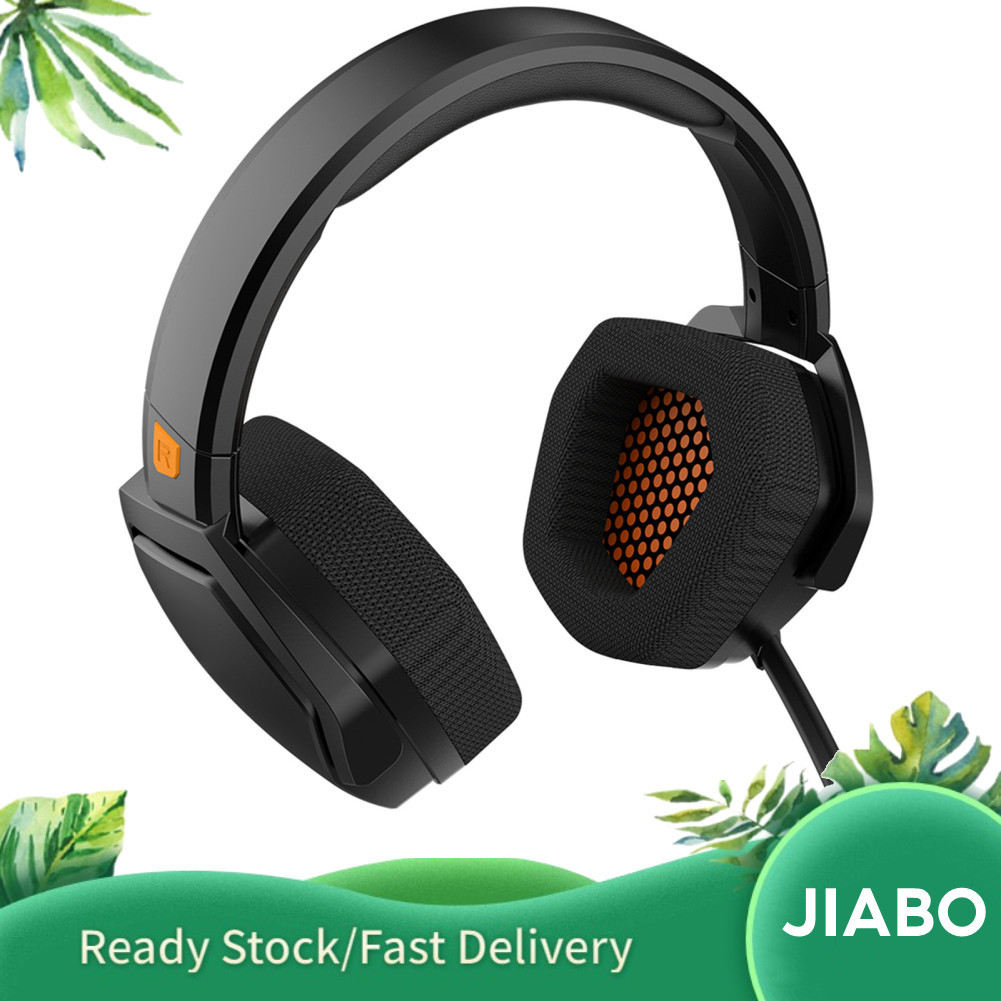 Jiabo ชุดหูฟังสำหรับเล่นเกม jiabo หูฟังเชื่อมต่อแบบมีสายไร้สาย 2.4GHz พร้อมไมโครโฟนตัดเสียงรบกวน