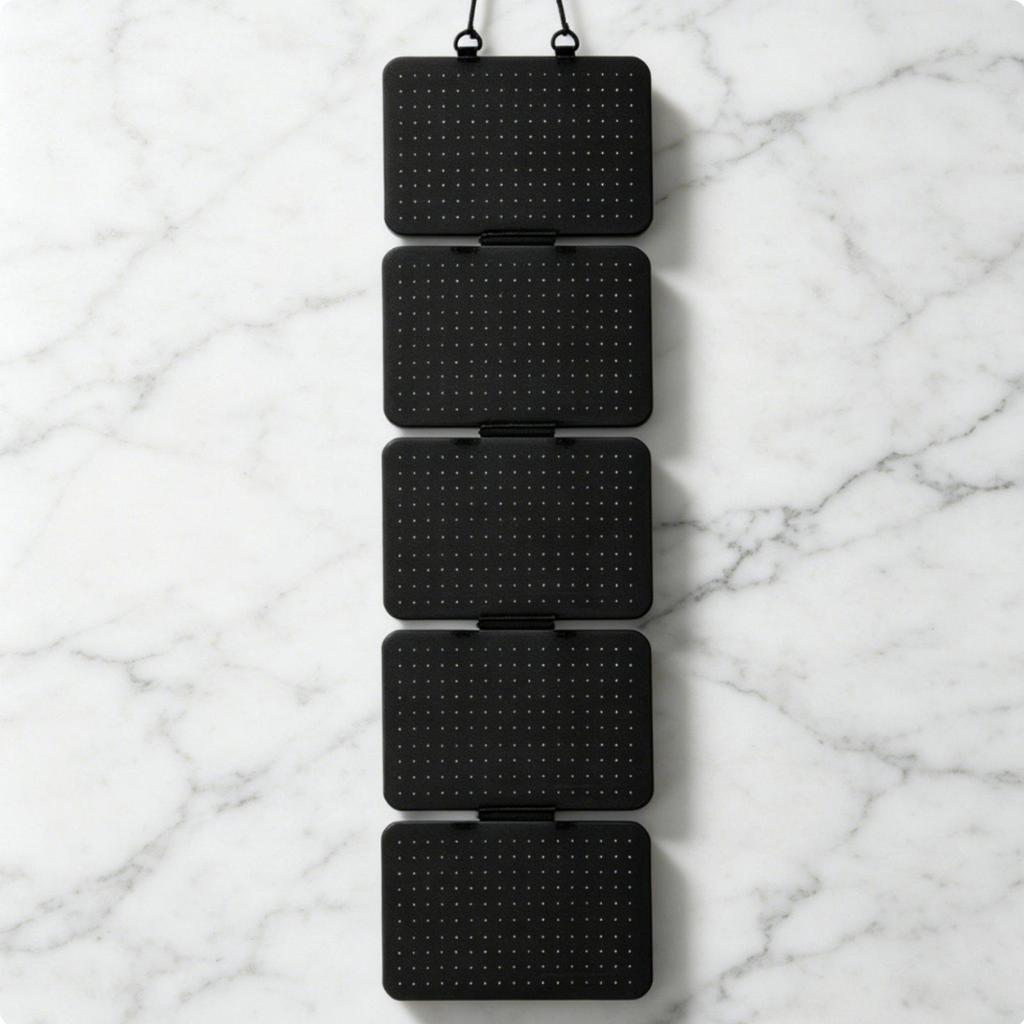 [arutoxalc] ที่เก็บเข็มกลัดแขวนที่ถอดออกได้ Pin Display Board Multi Pocket Felt Pin Board Organizer