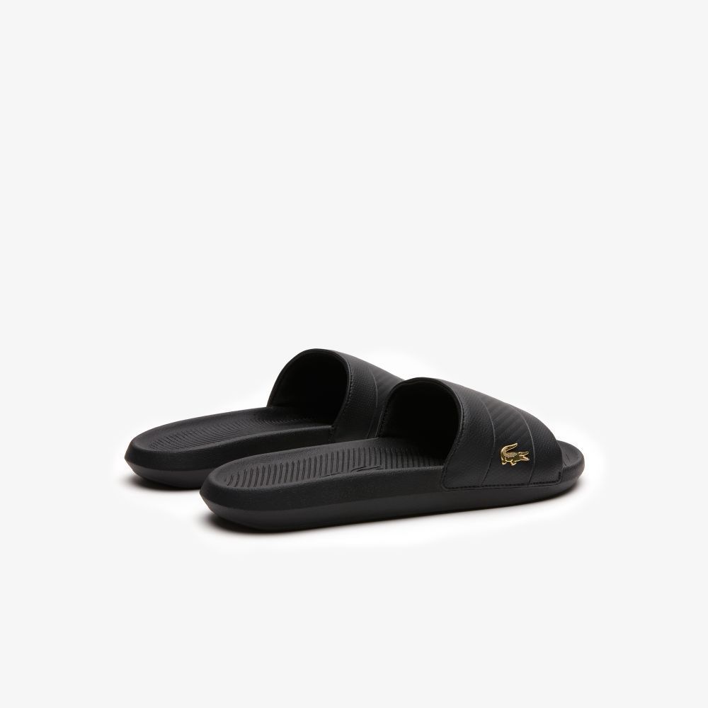 LACOSTE شبشب رجالي Serve Slide Hybrid — أسود — صورة 3