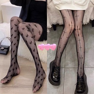 【Heartbeat Girl】~ 💓 ถุงน่องsexy ลายหัวใจและไม้กางเขน เบาและร…