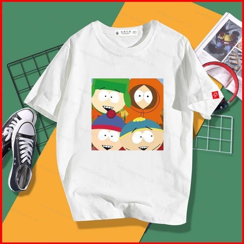 เสื้อยืดแขนสั้น แบบ 3D สำหรับคอสเพลย์ South Park สวมใส่ง่ายในหน้าร้อน