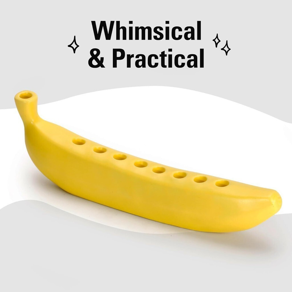 Creative and fun new portable Banana Candle Holder เชิงเทียนธีมกล้วยTH99 V7DH