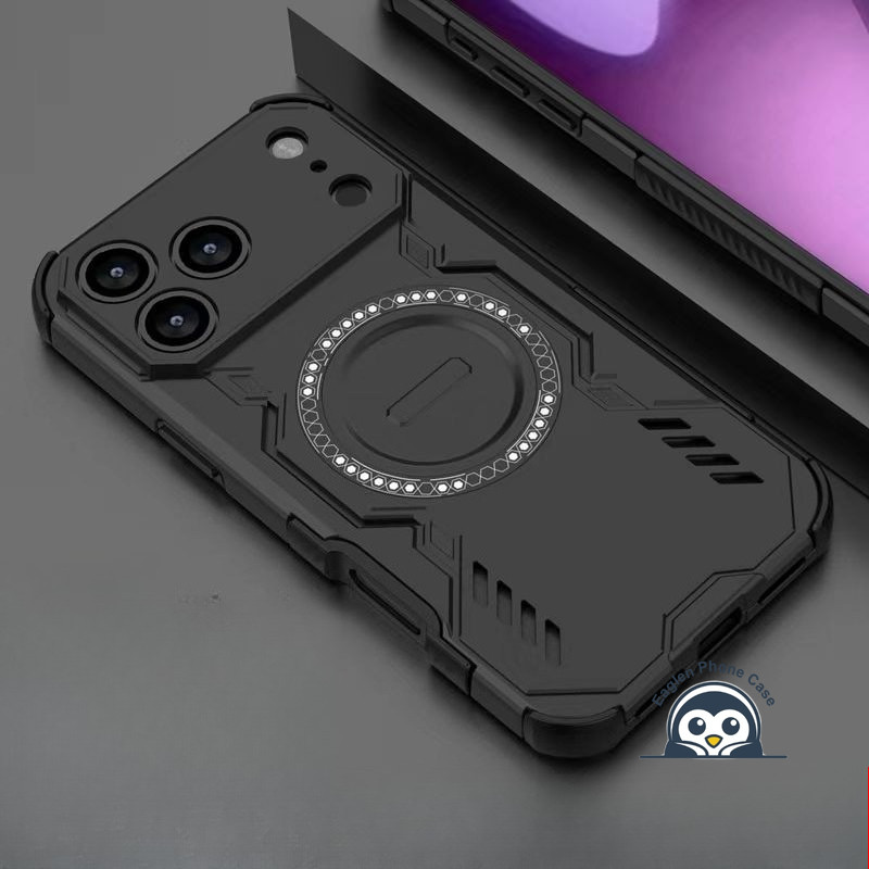 เกราะกระจายความร้อนเคสโทรศัพท์แม่เหล็กสําหรับRealme 15 15T 14 14T 14X 13 12 Pro Plus C75 C75X C73 C71 Narzo 80 Lite 70 Pro Neo 7X 5GฝาครอบSimple Mechธุรกิจปลอกกันกระแทก
