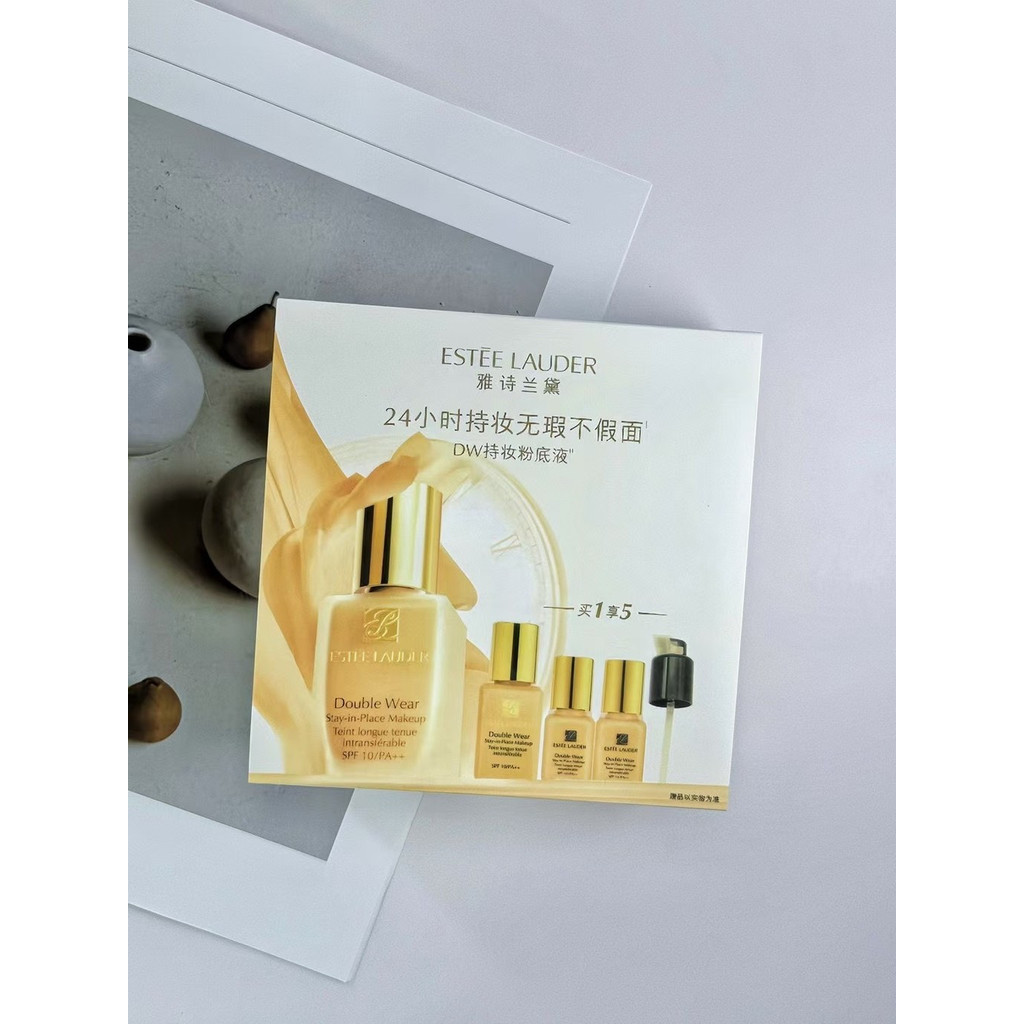 New Arrival Special/130 Estee Lauder dw Liquid Foundation 3+1 Set ประกอบด้วย: 30ml+15ml+7ml * 2.หมาย