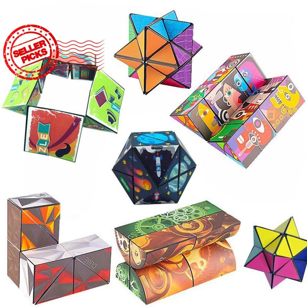 3d Magic Cube Extraordinary Creative ของเล่นตลกของเล่นเพื่อการศึกษา M6y5