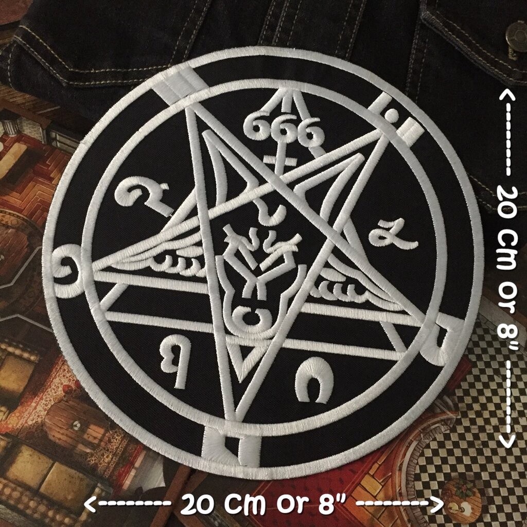 ซาตาน 666 ตัวรีดติดเสื้อ อาร์มรีด อาร์มปัก ตกแต่งเสื้อผ้า หมวก กระเป๋า แจ๊คเก็ตยีนส์ Embroidered Iro