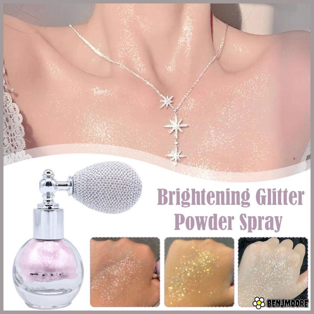 BENJMOORE High Gloss Glitter Spray Fine Shimmer Air Bag Shiny Powder Brightening Fragrance-Infused L